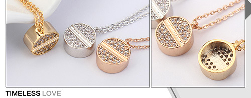 Fashion Gold Color Round Shape Decorated Necklace,Crystal Necklaces