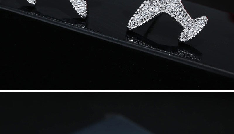Fashion Silver Color Plane Shape Decorated Earrings,Stud Earrings
