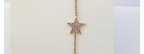 Elegant Silver Color Star Shape Decorated Earrings,Crystal Earrings