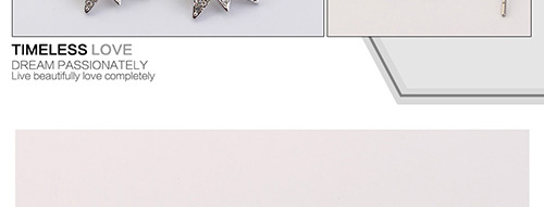 Fashion Silver Color Star Shape Decorated Earrings,Crystal Earrings