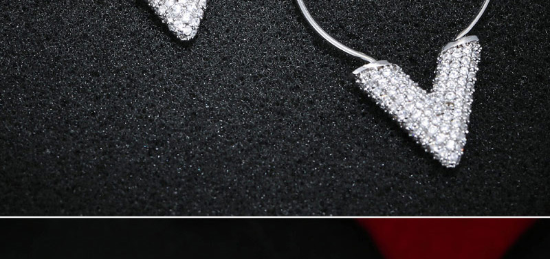 Elegant Silver Color Vletter Decorated Earrings,Drop Earrings