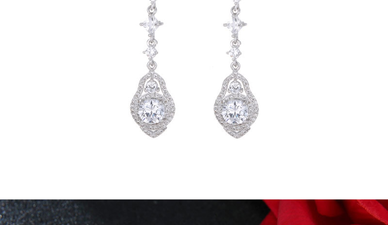 Elegant Silver Color Pure Color Decorated Long Chain Earrings,Drop Earrings