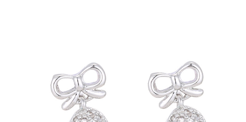Lovely Silver Color Heart Shape Decorated Earrings,Stud Earrings