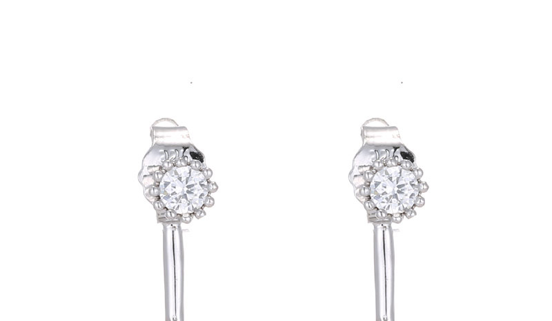 Fashion White Star Shape Decorated Pure Color Earrings,Stud Earrings