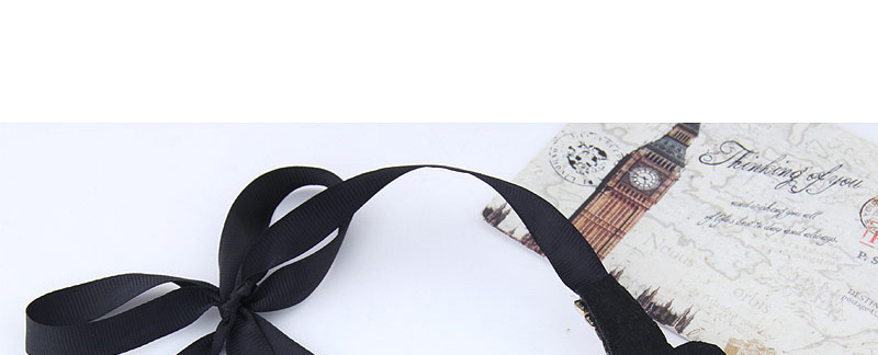 Trendy Black Pure Color Decorated Collar Necklace,Bib Necklaces