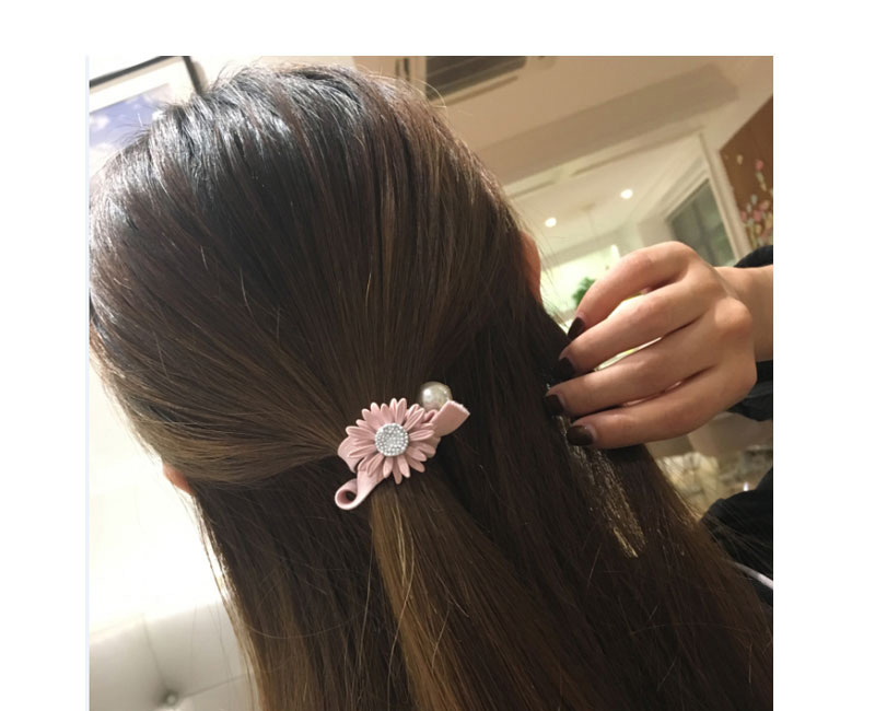 Lovely Pink Chrysanthemum Shape Decorated Hair Band,Hair Ring