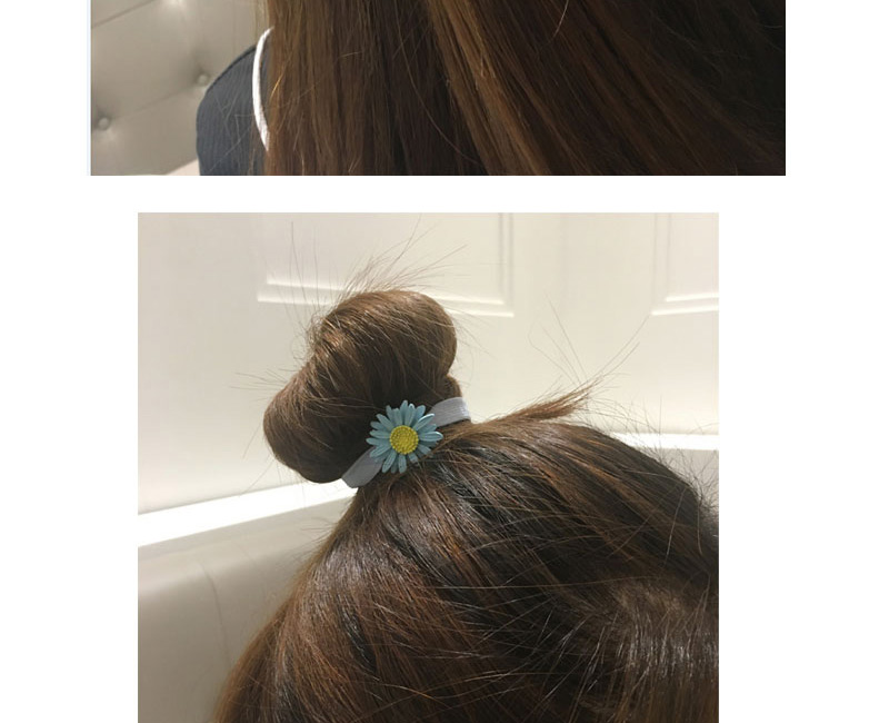 Lovely Light Blue Chrysanthemum Shape Decorated Hair Band,Hair Ring