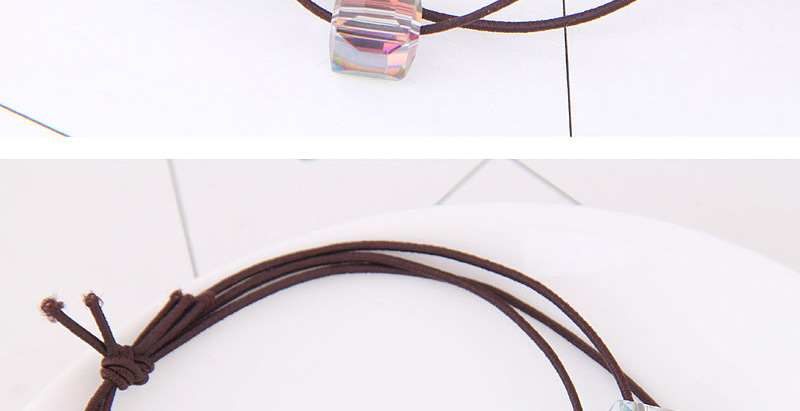 Fashion Transparent Square Shape Decorated Multilayer Hair Band,Hair Ring