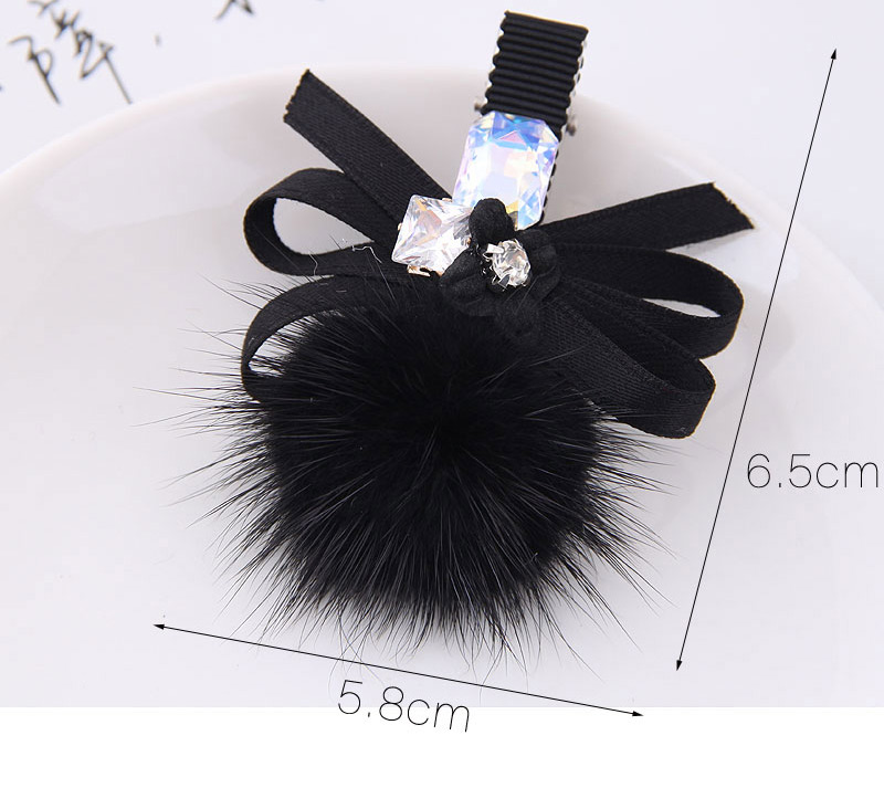 Lovely Black Flower&bowknot Decorated Hairpin,Hairpins