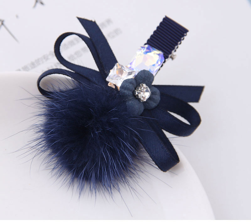 Lovely Black Flower&bowknot Decorated Hairpin,Hairpins