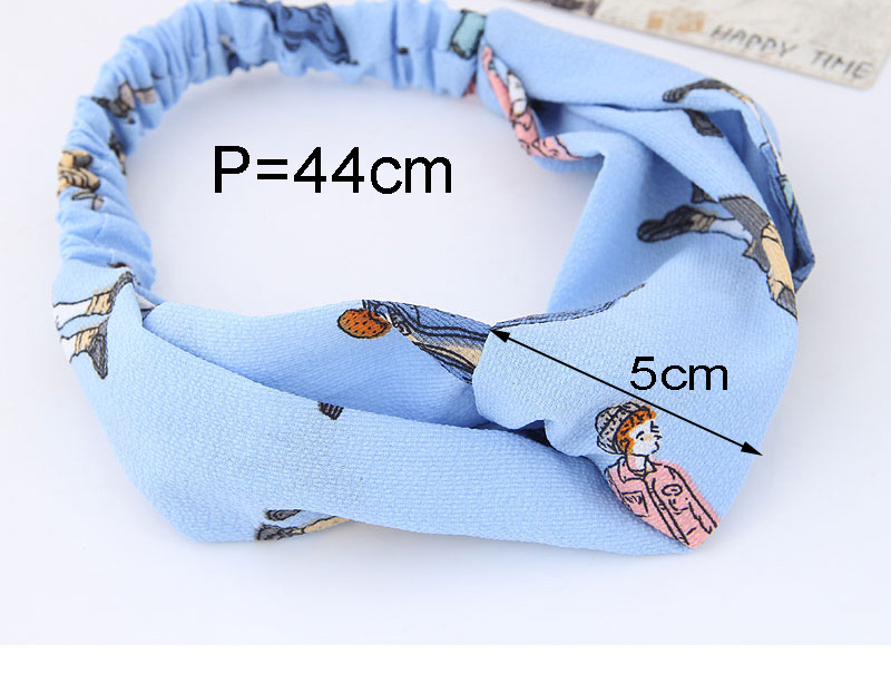 Lovely White Cartoon Characters Decorated Hair Band,Hair Ribbons