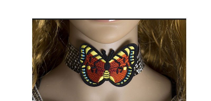 Fashion Multi-color Butterfly Shape Decorated Choker,Chokers