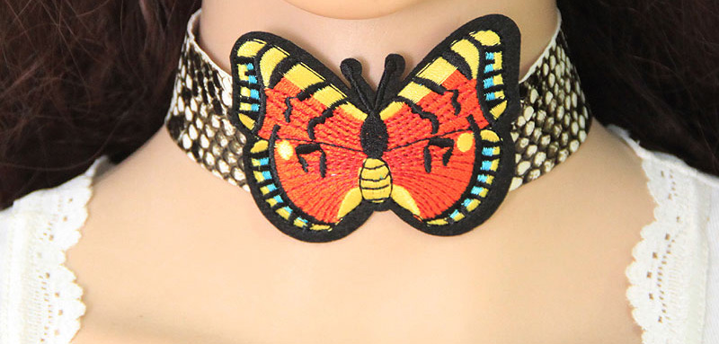 Fashion Multi-color Butterfly Shape Decorated Choker,Chokers