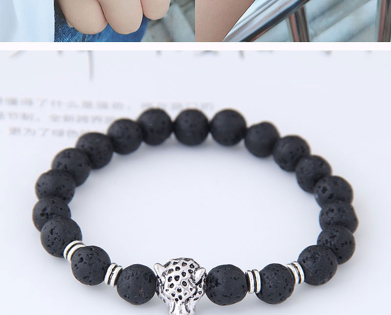 Elegant Black Leopard Shape Decorated Bracelet,Fashion Bracelets