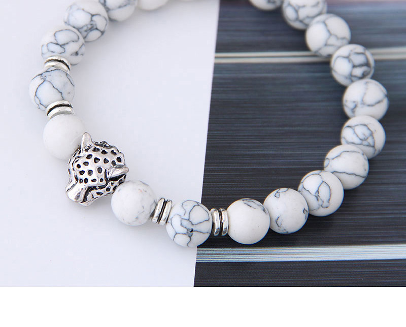Elegant White Leopard Shape Decorated Bracelet,Fashion Bracelets