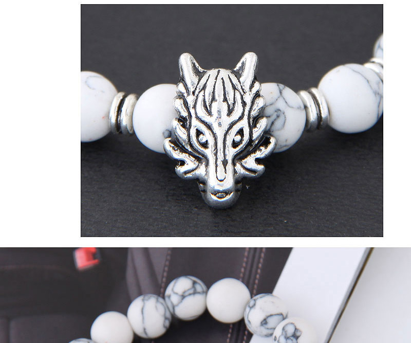 Elegant White Leopard Shape Decorated Bracelet,Fashion Bracelets