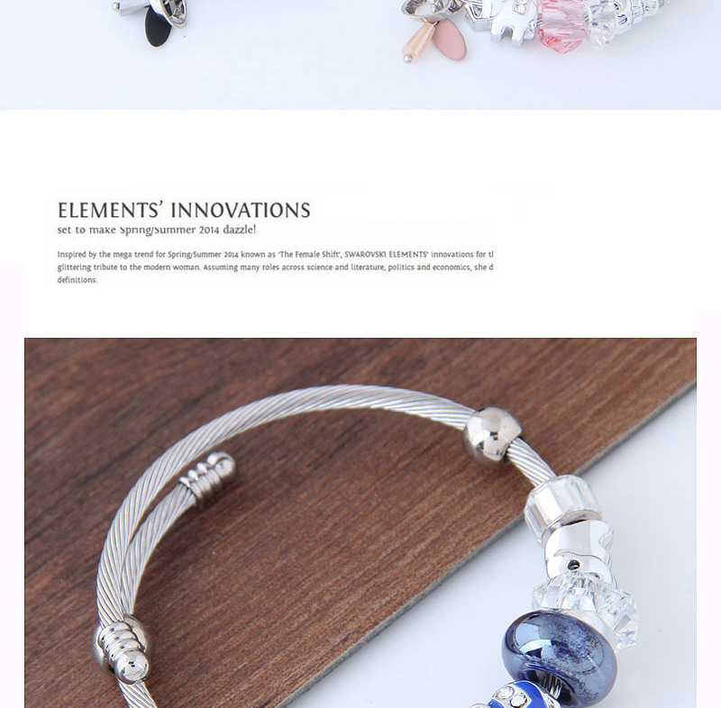 Elegant Blue Elephant Shape Decorated Bracelet,Fashion Bracelets