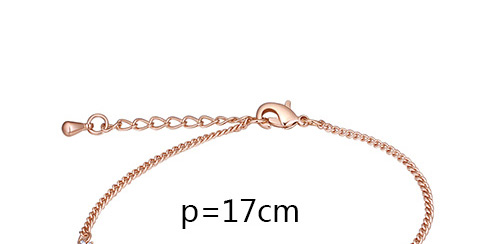 Elegant Rose Gold Star Shape Decorated Bracelet,Crystal Bracelets