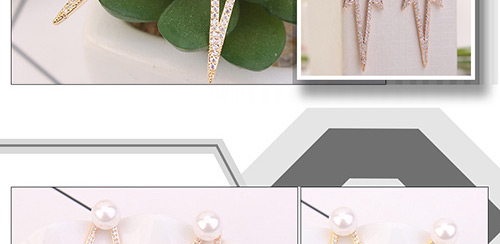 Elegant Rose Gold Hollow Out Design Earrings,Crystal Earrings
