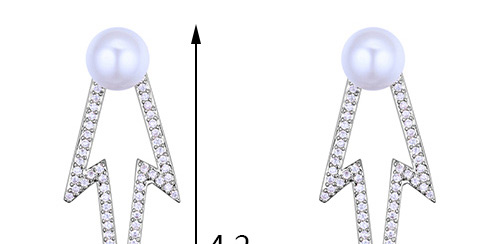 Elegant Silver Color Hollow Out Design Earrings,Crystal Earrings