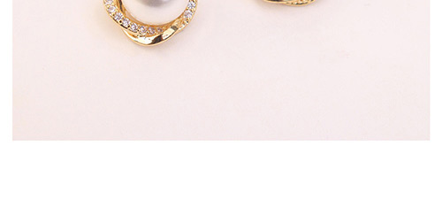 Elegant Rose Gold Round Shape Decorated Earrings,Crystal Earrings