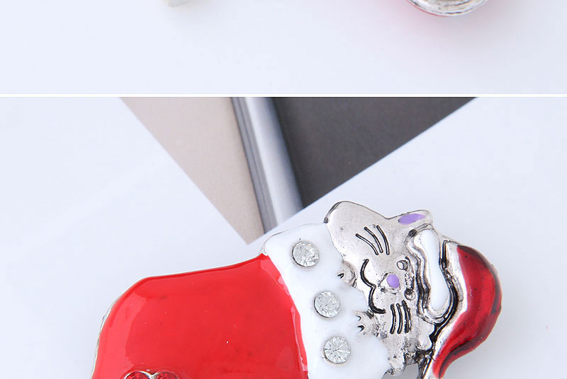 Fashion Red Boots Shape Decorated Christmas Brooch,Korean Brooches