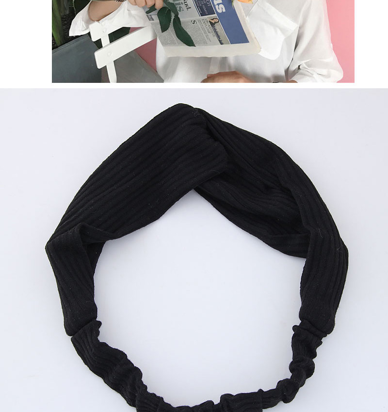 Fashion Black Pure Color Decorated Headband,Hair Ribbons