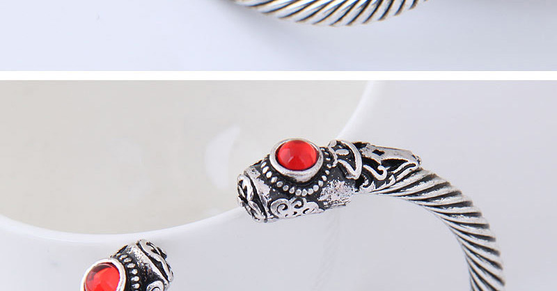 Fashion Red+silver Color Diamond Decorated Bracelet,Fashion Bangles