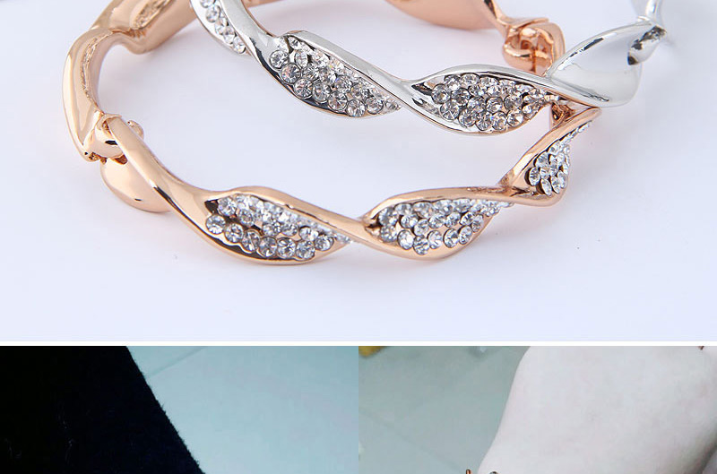 Fashion Rose Gold Pure Color Decorated Bracelet,Fashion Bangles