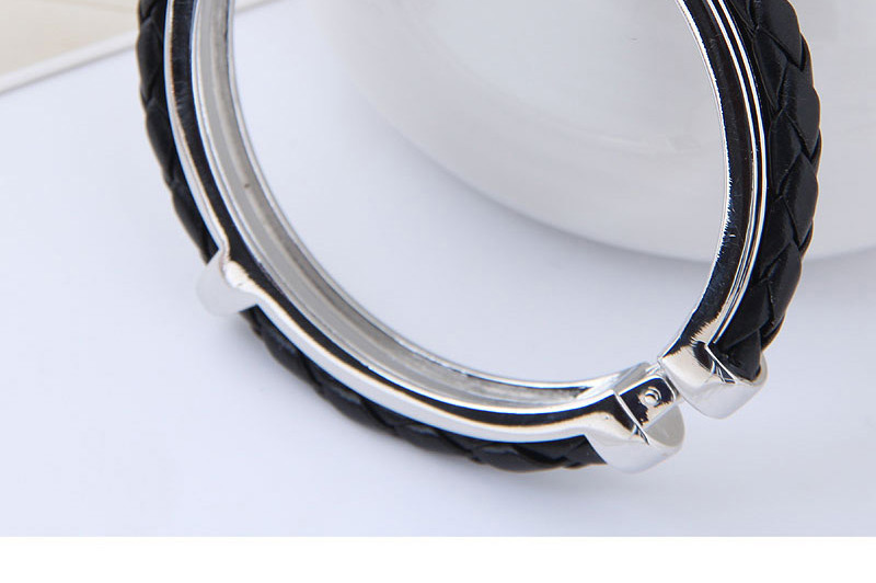 Fashion Silver Color+black Pure Color Decorated Bracelet,Fashion Bangles