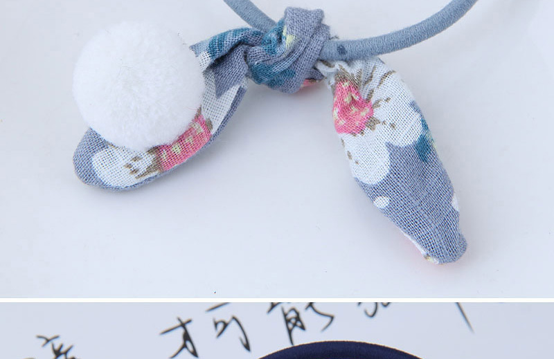 Fashion Blue+white Rabbit Ears Decorated Simple Hair Band,Hair Ring