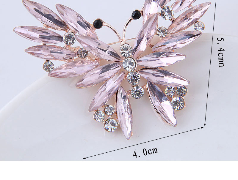Elegant Multi-color Butterfly Shape Decorated Brooch,Korean Brooches