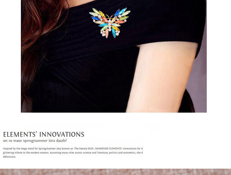 Elegant Blue Butterfly Shape Decorated Brooch,Korean Brooches