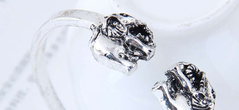Fashion Silver Color Elephant Shape Decorated Opening Bracelet,Fashion Bangles