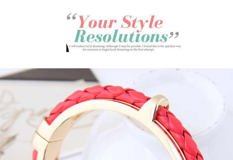 Elegant Silver Color Hand-woven Decorated Bracelet,Fashion Bangles