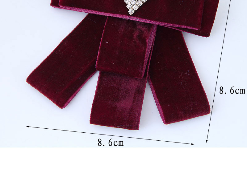 Vintage Navy Diamond Decorated Brooch,Korean Brooches