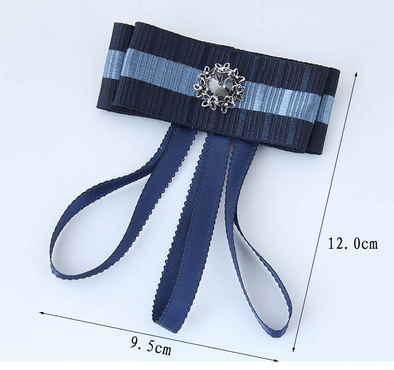 Elegant Navy Flower Shape Decorated Brooch,Korean Brooches