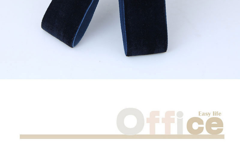 Elegant Navy+black Round Shape Decorated Bowknot Brooch,Korean Brooches