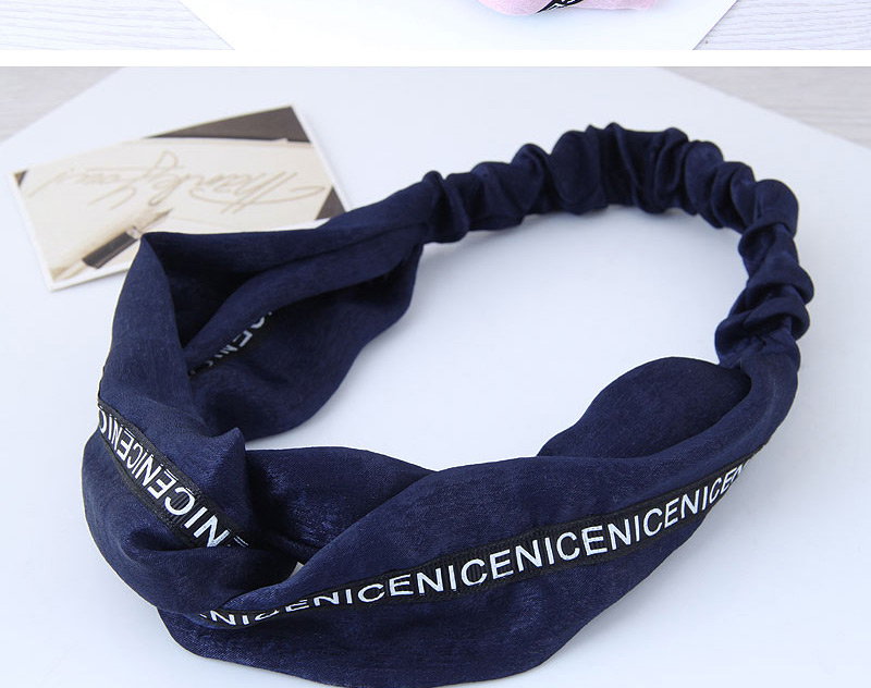 Fashion Navy Letter Pattern Decorated Headband,Hair Ribbons