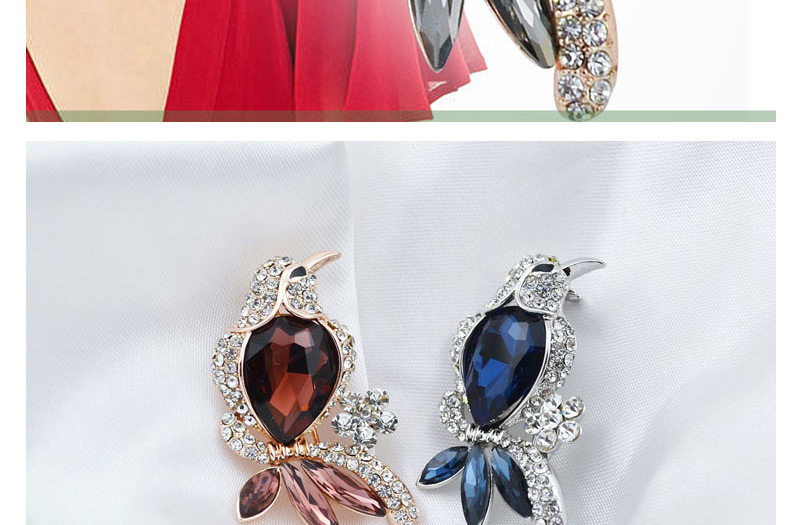 Fashion Brown Woodpecker Shape Decorated Brooch,Korean Brooches