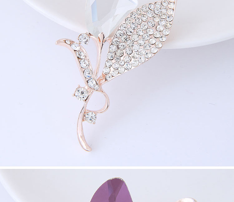 Fashion Gold Color Leaf Shape Decorated Brooch,Korean Brooches