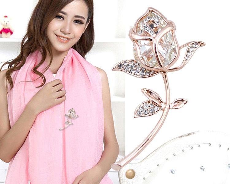 Fashion Brown+silver Color Flower Shape Decorated Brooch,Korean Brooches