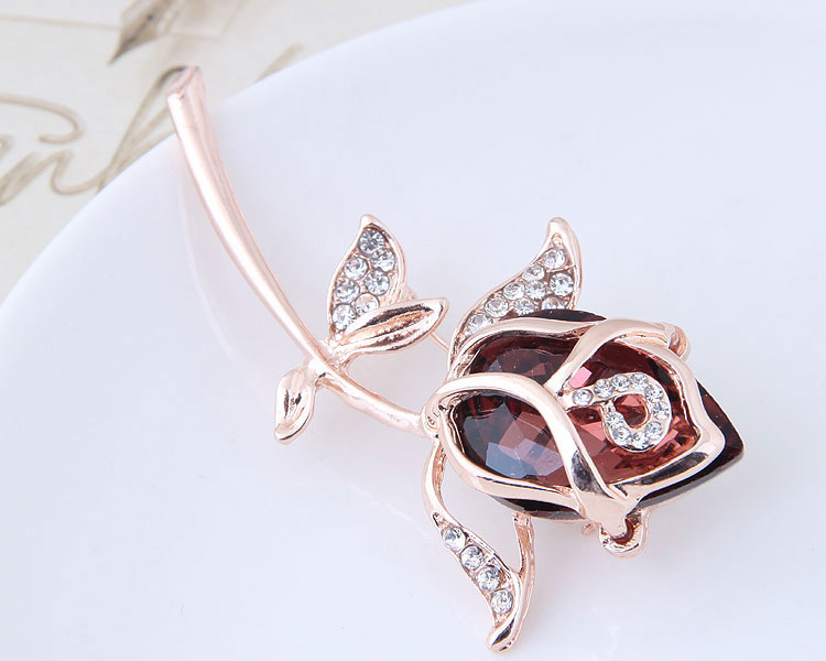 Fashion Blue+silver Color Flower Shape Decorated Brooch,Korean Brooches