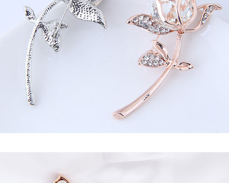 Fashion Gold Color Flower Shape Decorated Brooch,Korean Brooches