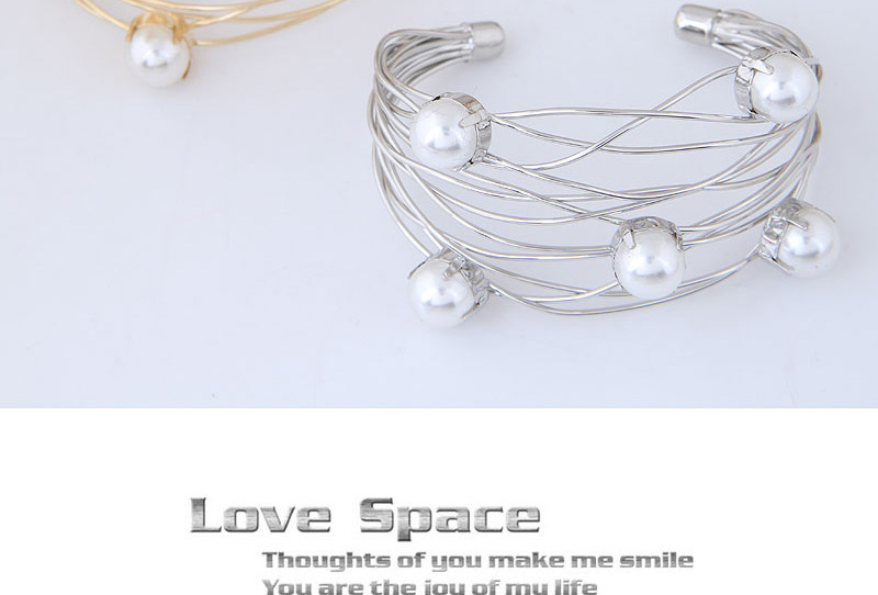 Fashion Silver Color Hollow Out Decorated Opening Bracelets,Fashion Bangles