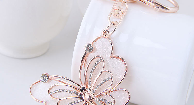Fashion Gold Color Butterfly Shape Decorated Keychain,Fashion Keychain