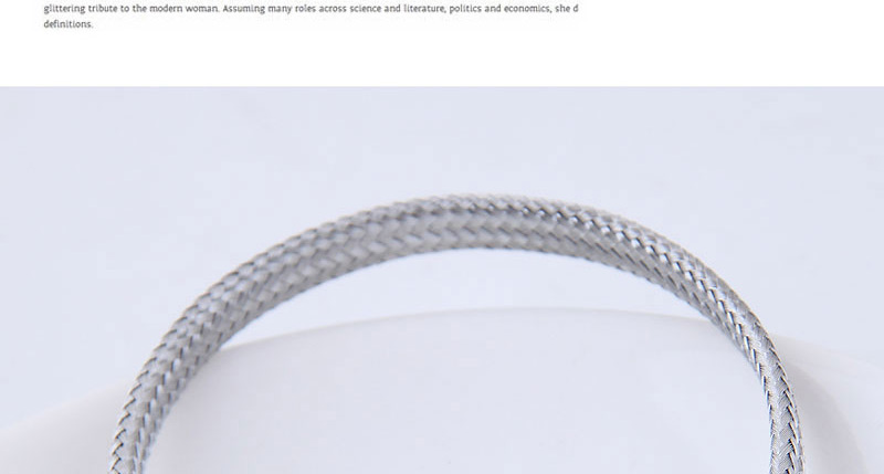 Fashion Silver Color Pure Color Decorated Opening Ring,Fashion Bangles
