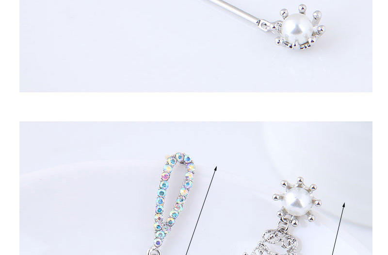 Exaggerated Silver Color Hollow Out Decorated Earrings,Drop Earrings