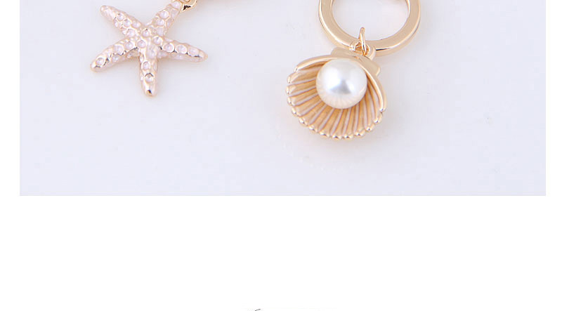 Fashion Gold Color Shell And Star Shape Decorated Earrings,Drop Earrings