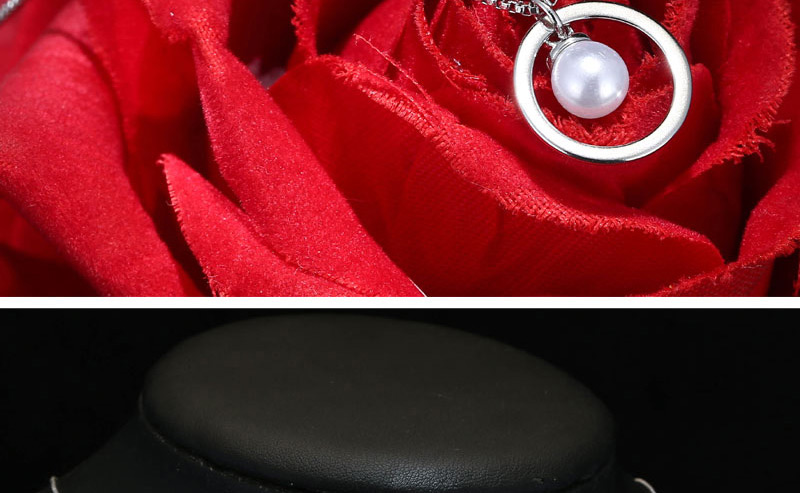 Fashion Silver Color Round Shape Decorated Necklace,Pendants